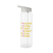 Mother Anagram Clear Water Bottle 6