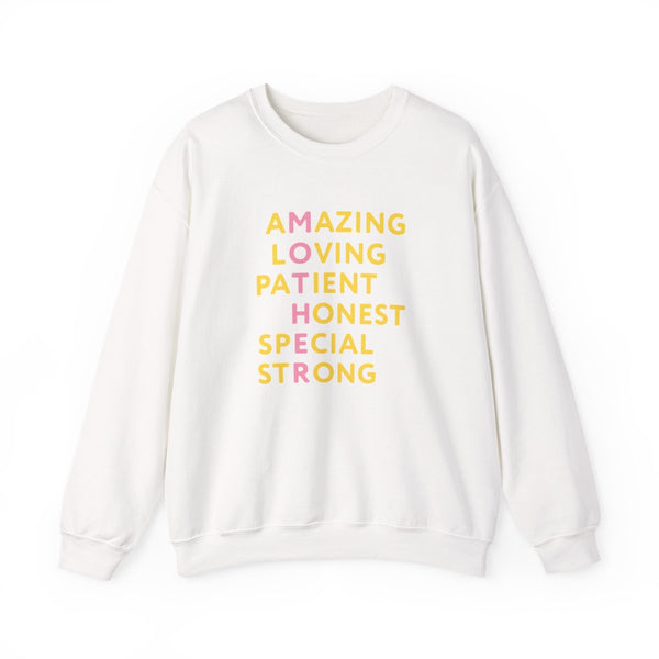 Mother Anagram Sweatshirt White Front