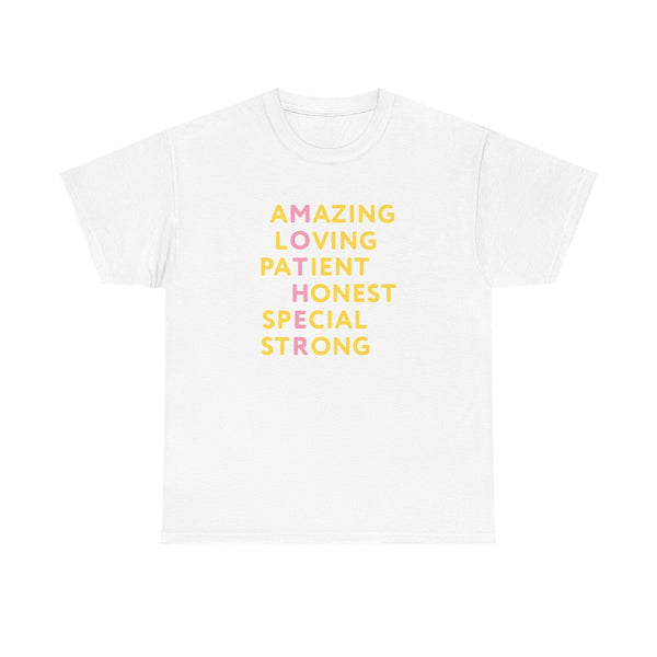 Mother Anagram T-Shirt White Front