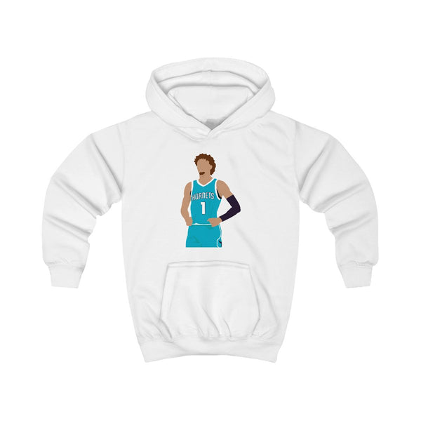 Lamelo - Basketball Kids Hoodie White Front