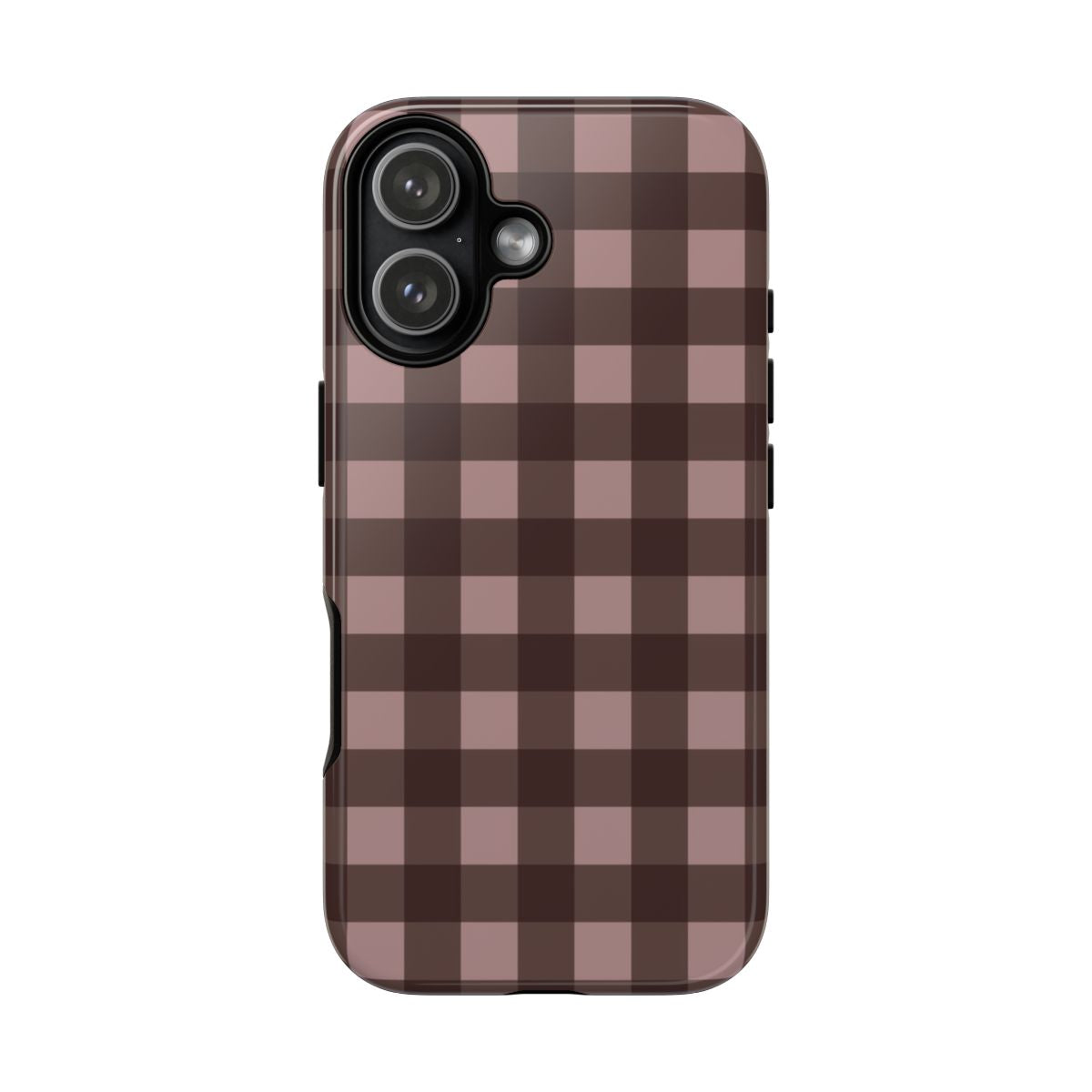 Chocolate Gingham Phone Case