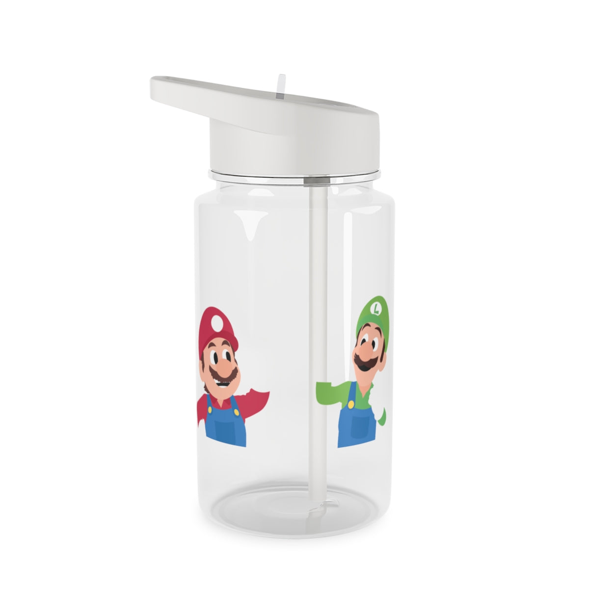 Mario And Luigi Clear Water Bottle