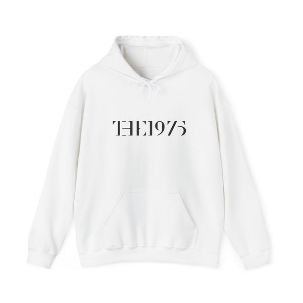 1975 Text Hoodie White Front