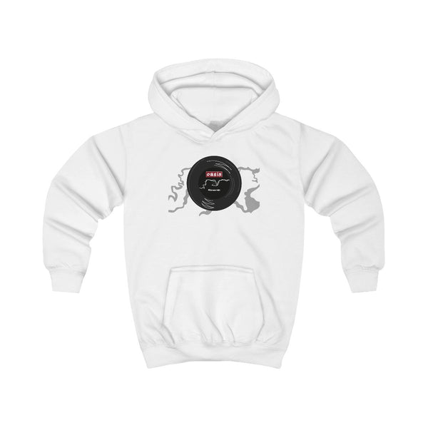 Wonderwall Record Kids Hoodie White Front