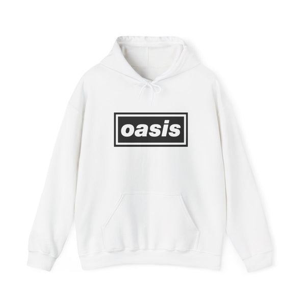 Band Name Hoodie White Front