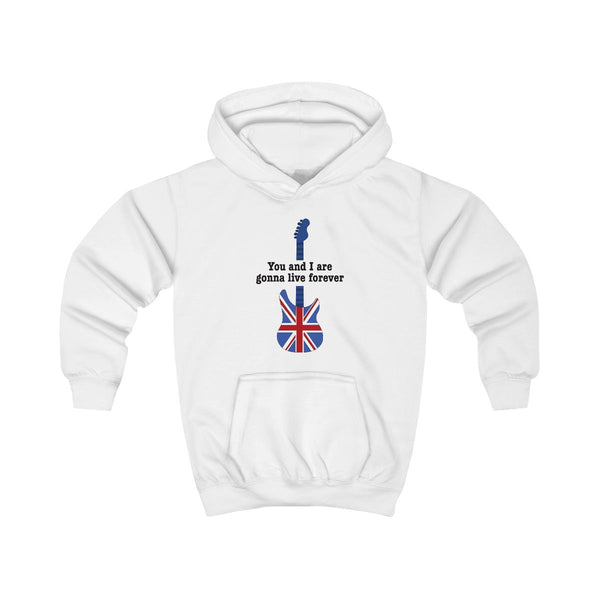 You And I Are Gonna Live Forever Kids Hoodie White Front