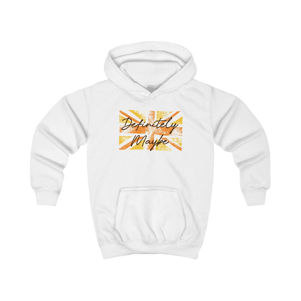 Definitely Maybe Kids Hoodie White Front