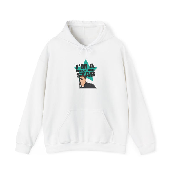 I'm A Rock And Roll Star Hoodie White Front