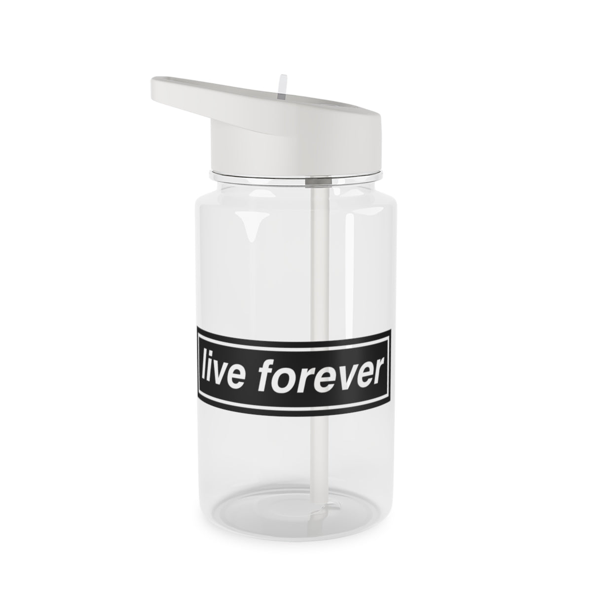 Live Forever Clear Water Bottle