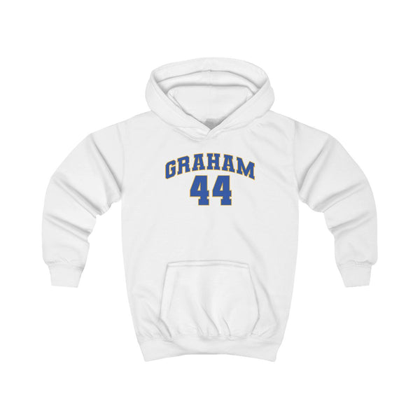 Graham  Kids Hoodie White Front