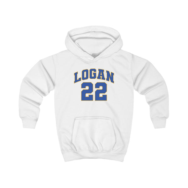 Logan Kids Hoodie White Front