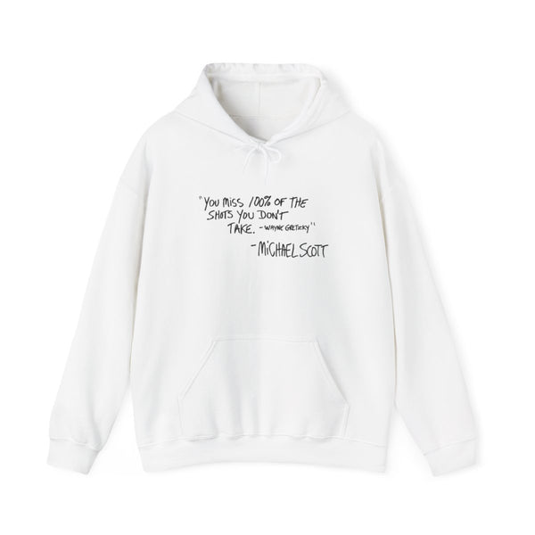 Michael Scott Quote Hoodie White Front