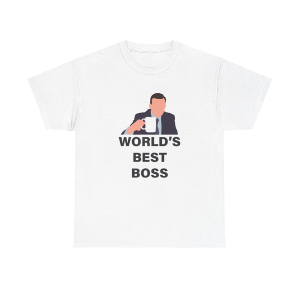 World's Best Boss - The Office T-Shirt White Front