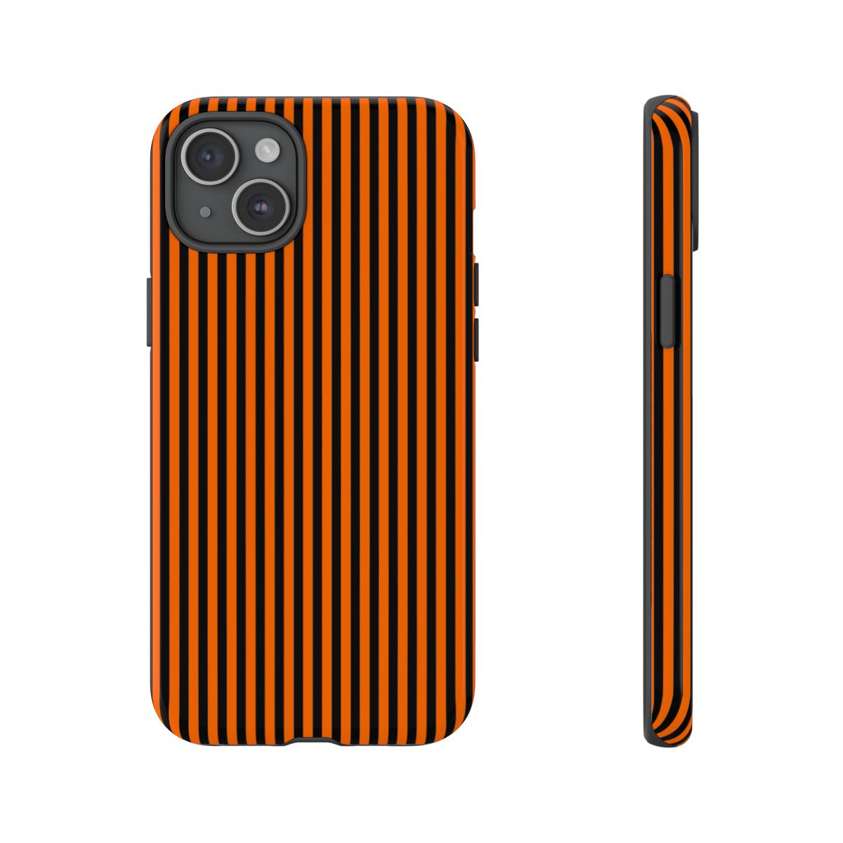 Orange & Black Stripe Phone Case