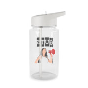 Olivia Red Megaphone Clear Water Bottle 2