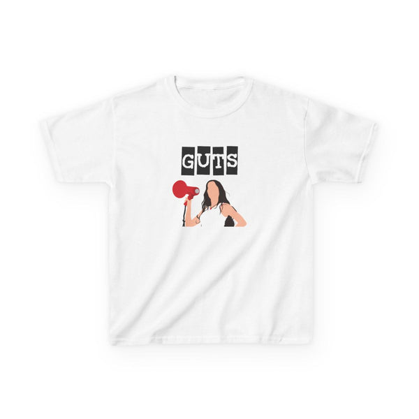 Olivia Red Megaphone Kids T-Shirt White Front