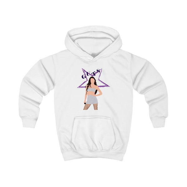 Dark Purple Olivia Kids Hoodie White Front