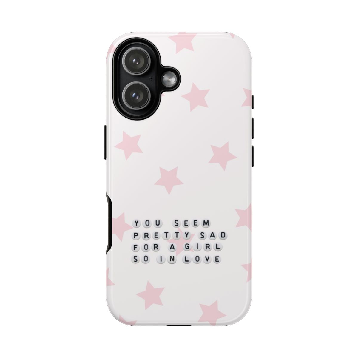 Pretty Sad Letter Beads Phone Case