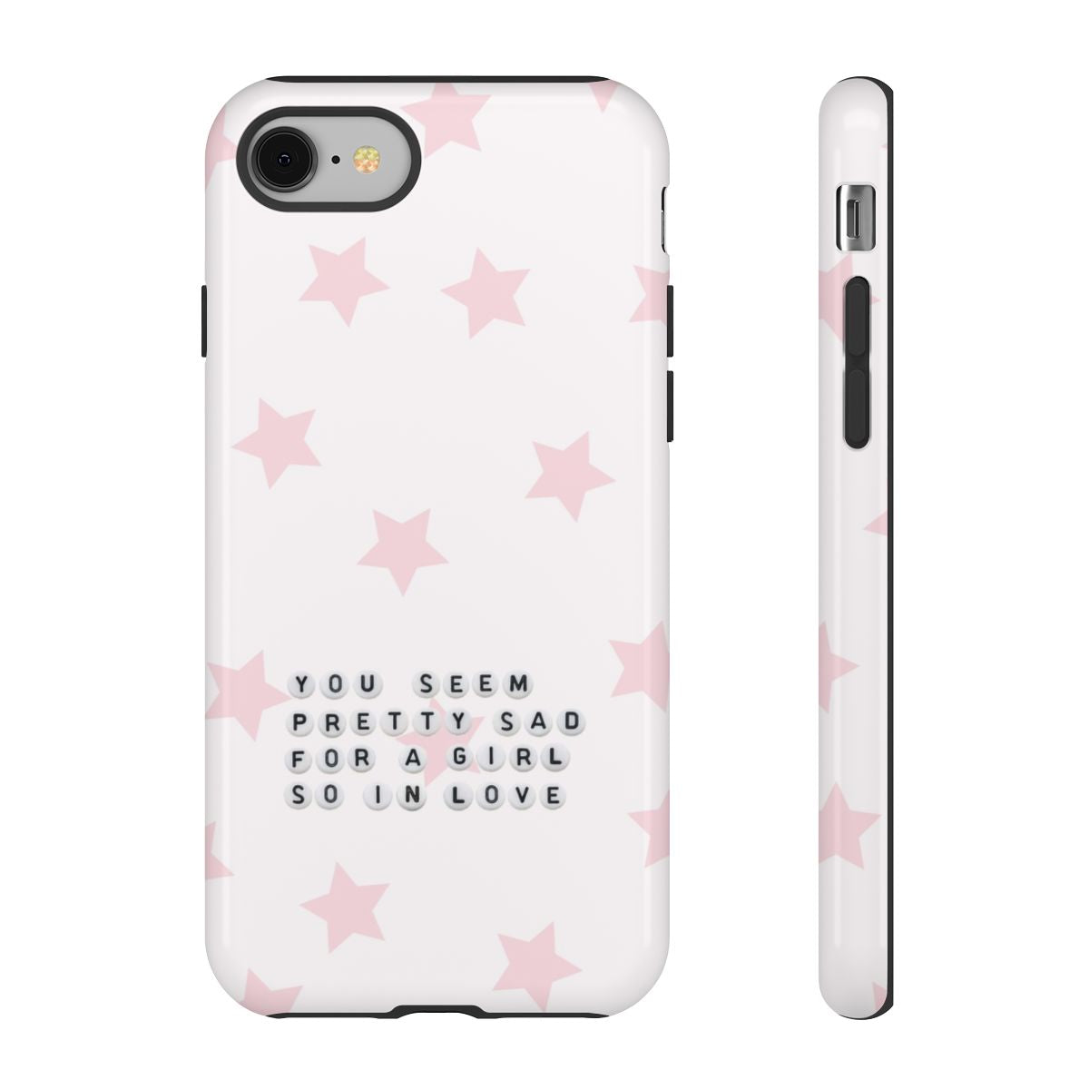 Pretty Sad Letter Beads Phone Case
