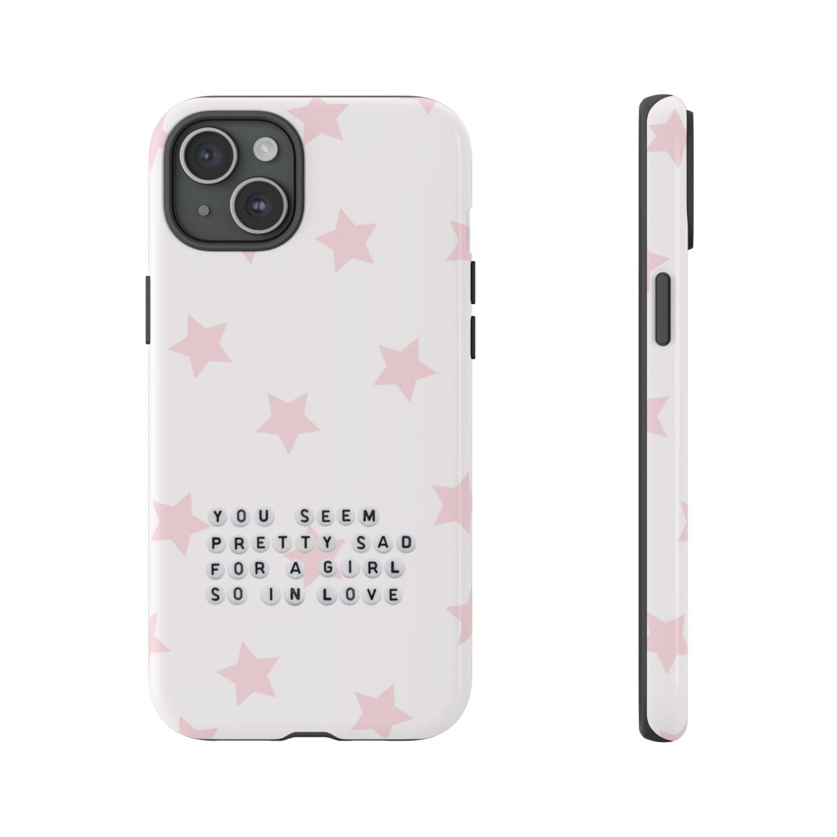Pretty Sad Letter Beads Phone Case
