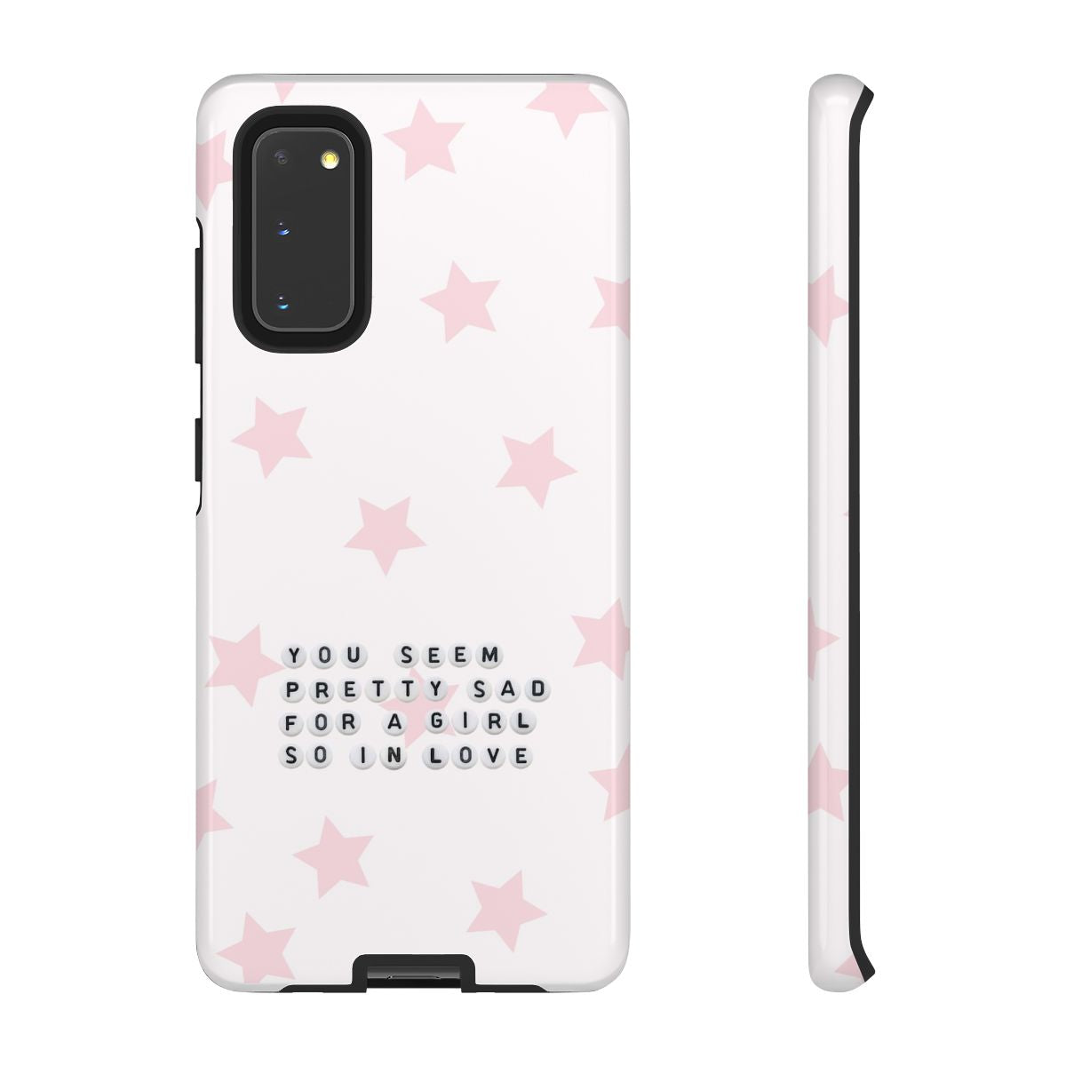 Pretty Sad Letter Beads Phone Case