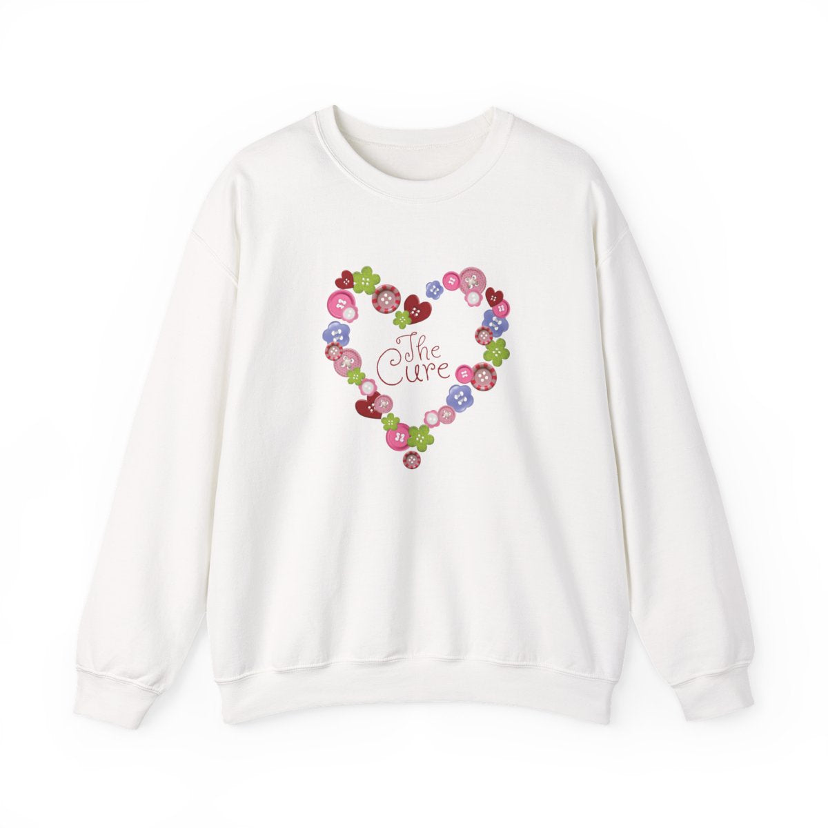 Button Heart Sweatshirt