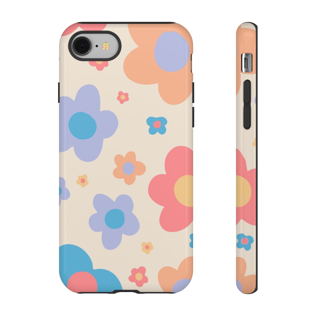 Playful Flower Pattern Phone Case