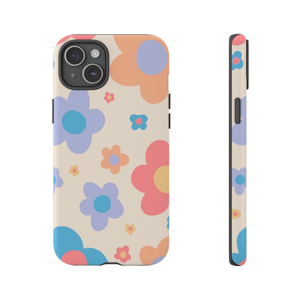 Playful Flower Pattern Phone Case