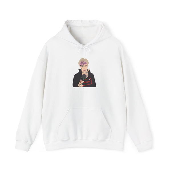 Pink Bandana - Peep Hoodie White Front