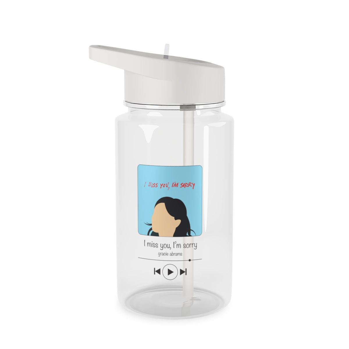 I Miss You - Abrams Clear Water Bottle