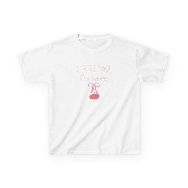I Miss You , I'm Sorry - Abrams Kids T-Shirt White Front