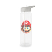 Mario Face - Mario Clear Water Bottle 7