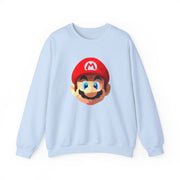 Mario Face - Mario Sweatshirt 9