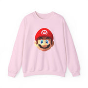 Mario Face - Mario Sweatshirt 7