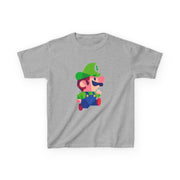 Running Luigi - Mario Kids T-Shirt 3