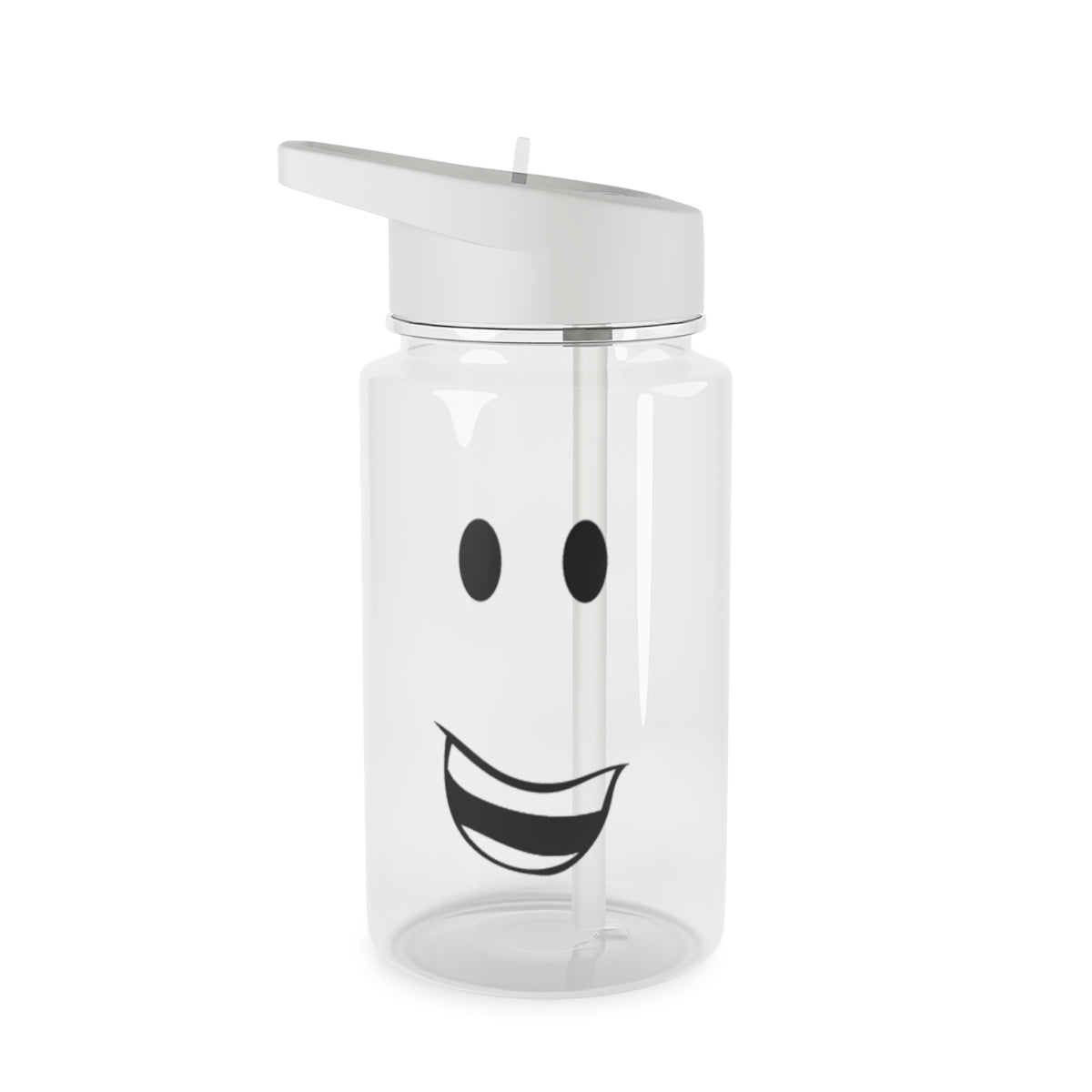 Yellow Face Clear Water Bottle