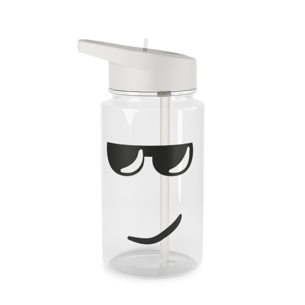 Yellow Face Shades Clear Water Bottle