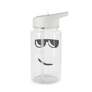 Yellow Face Shades Clear Water Bottle 2