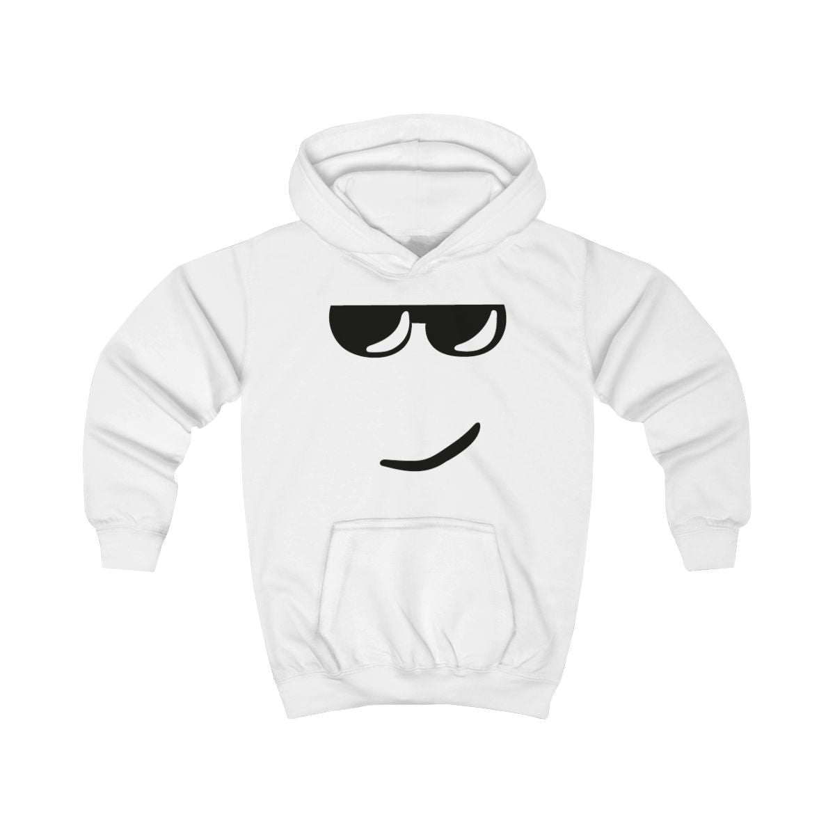Yellow Face Shades Kids Hoodie
