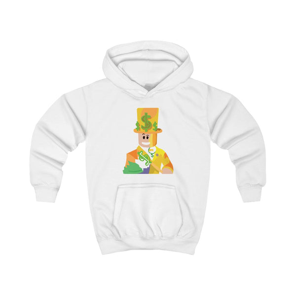 Character Money Kids Hoodie White Front