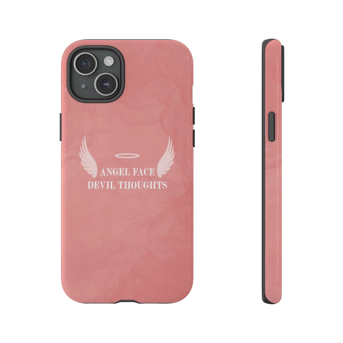 Angel Face Devil Thoughts Phone Case