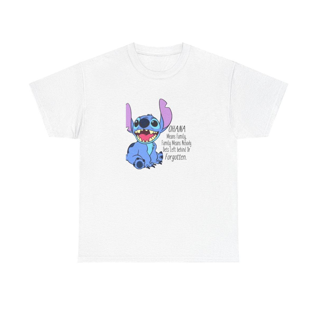 Ohana Means Family - Blue Alien T-Shirt