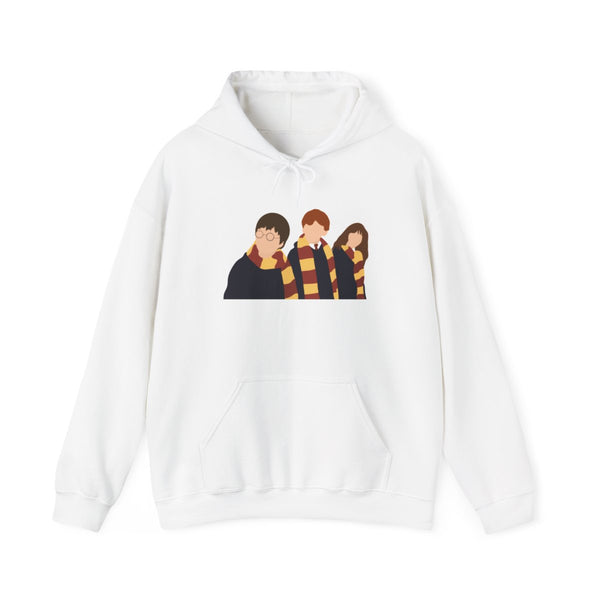 Wizard Cartoons Hoodie White Front