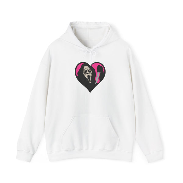 Heart face - Halloween Hoodie White Front
