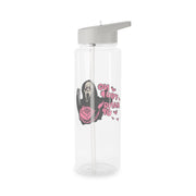 No You Hang Up - Halloween Clear Water Bottle 7