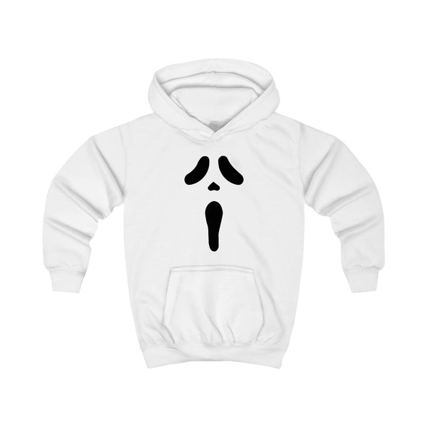 Scream Face Kids Hoodie White Front