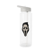 Pink Ghostface Pattern - Scream Clear Water Bottle 6