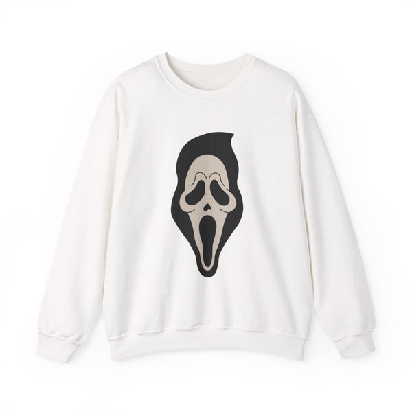 Pink Ghostface Pattern - Scream Sweatshirt White Front