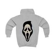 Pink Ghostface Pattern - Scream Kids Hoodie 4