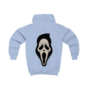 Pink Ghostface Pattern - Scream Kids Hoodie 6